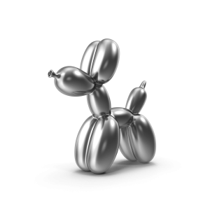 Koons, (Ballon Zilver).
